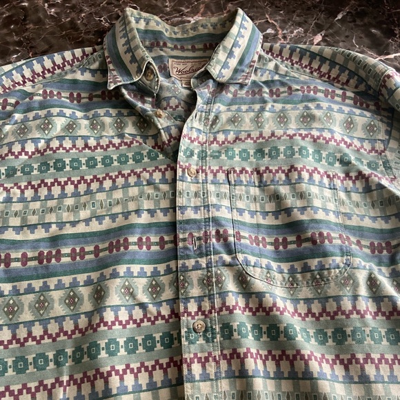 Vintage Woolrich Button Down XL - Picture 3 of 9